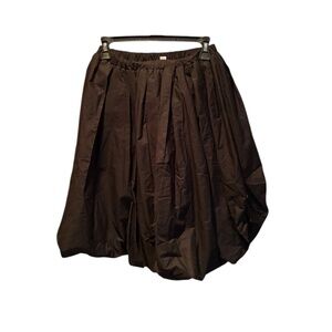 Collusion Women's Pull On Knee Length Bubble Skirt in Black Size 4